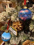 Hong Kong Hand Painted Glass Bauble - Skyline