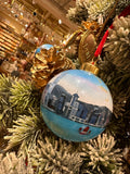 Hong Kong Hand Painted Glass Bauble - Skyline