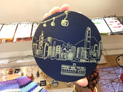 HK Icons Skyline Coasters - Set of 4