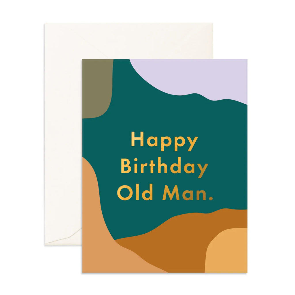 " Happy Birthday Old Man Paint " Greeting Card