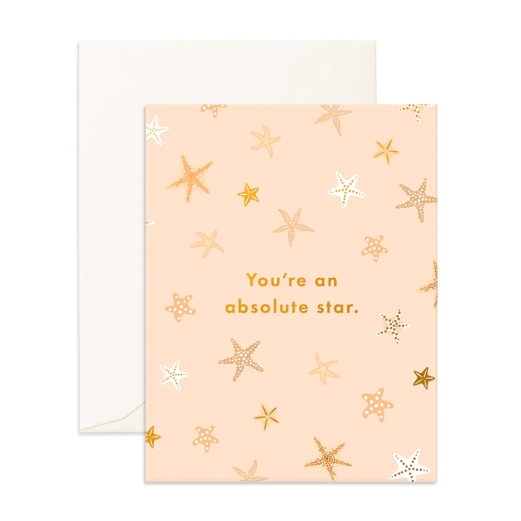 " Absolute Starfish " Greeting Card