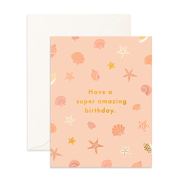 " Amazing Birthday Shells " Greeting Card