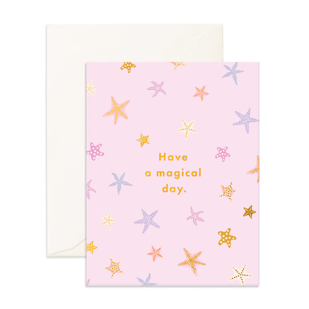 " Magical Day Starfish " Greeting Card