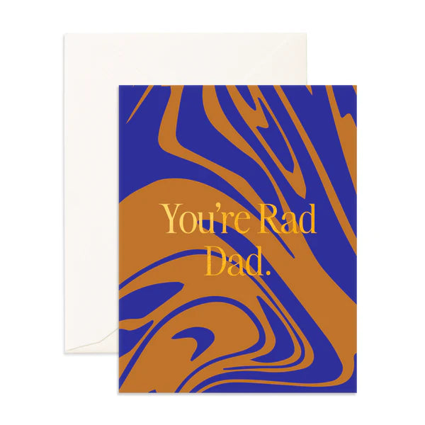 " Rad Dad Acid Wash " Greeting Card