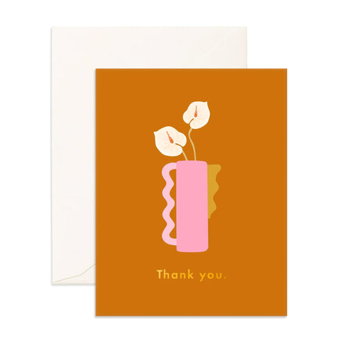 " Thank You Tailflower " Greeting Card