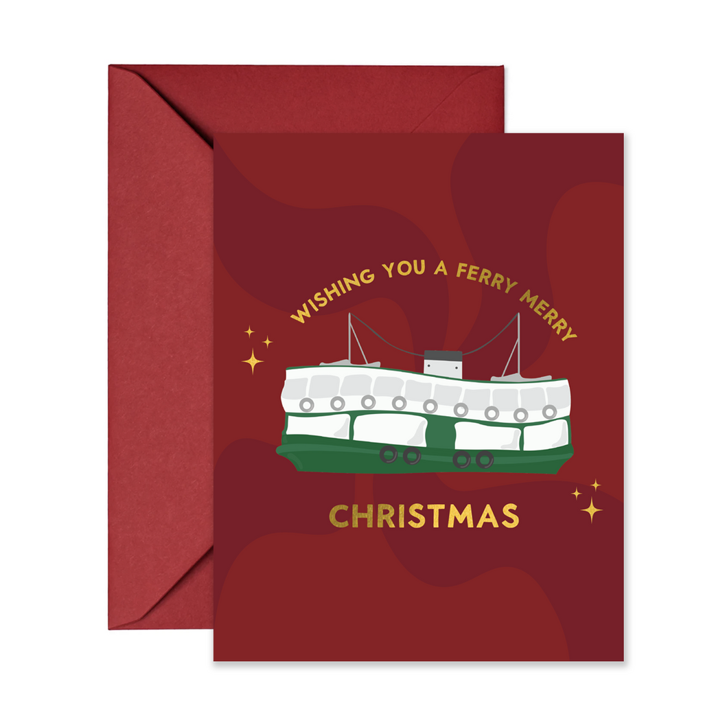 Ferry Merry Christmas - Greeting Card