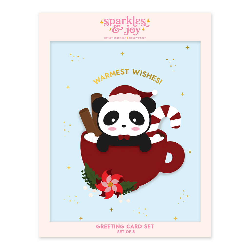 Warmest Wishes Panda - Christmas Greeting Card Boxed Set