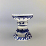 Blue & White Ceramic Candlestick