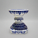 Blue & White Ceramic Candlestick