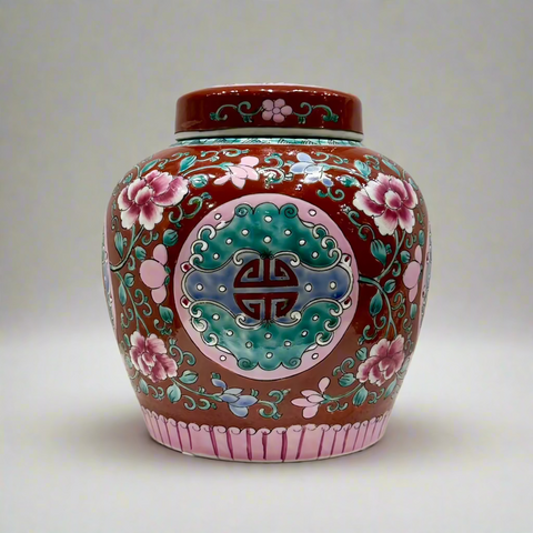 Blossom Love Ceramic Ginger Jar With Lid