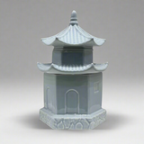 Pagoda Ceramic Storage Jar With Lid