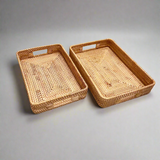 Woven Rattan Serving Tray