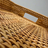 Woven Rattan Serving Tray