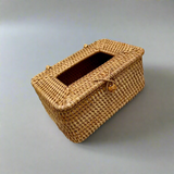 Woven Rattan Tissue Holder Collection