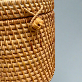 Woven Rattan Tissue Holder Collection