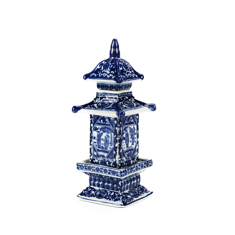 Ceramic Blue & White Pagoda