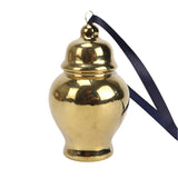 Blue & Gold Ceramic Ginger Jar Hanging Ornament