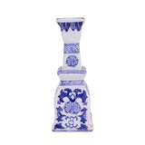 Ceramic Blue & White Candlestick