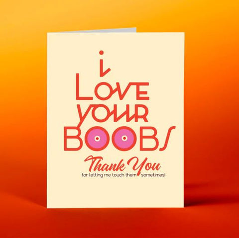 " Boobs Love " Card
