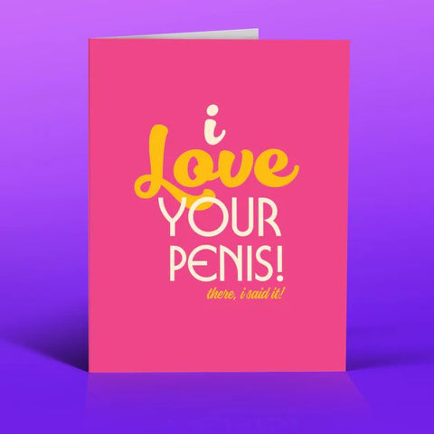 " Penis Pink " Card