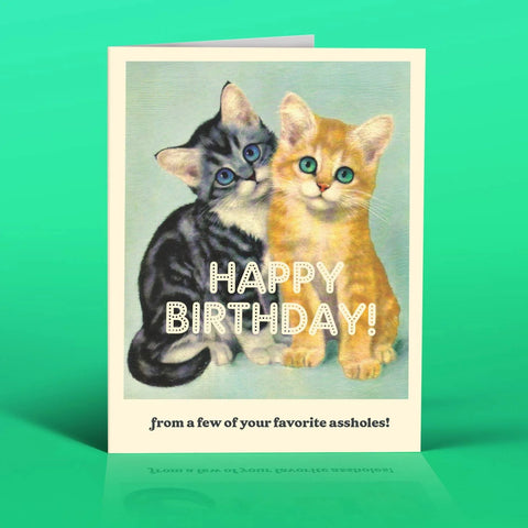 " Asshole Cats " Card
