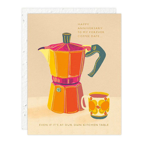 " Espresso Anniversary " Card