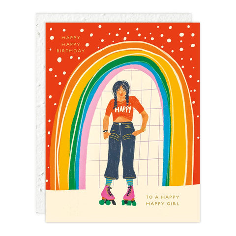 " Rainbow Girl " Card