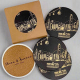 HK Icons Skyline Coasters - Set of 4