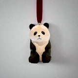 Panda Hand Carved Wooden Ornament