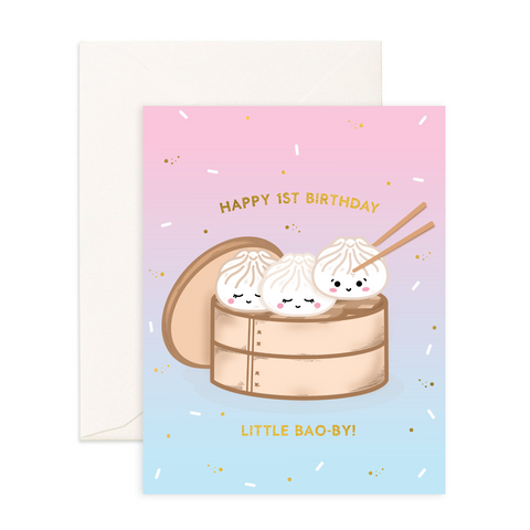 Baby 1st Birthday - Greeting Card