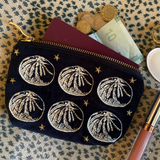 Navy Velvet Bao Purse