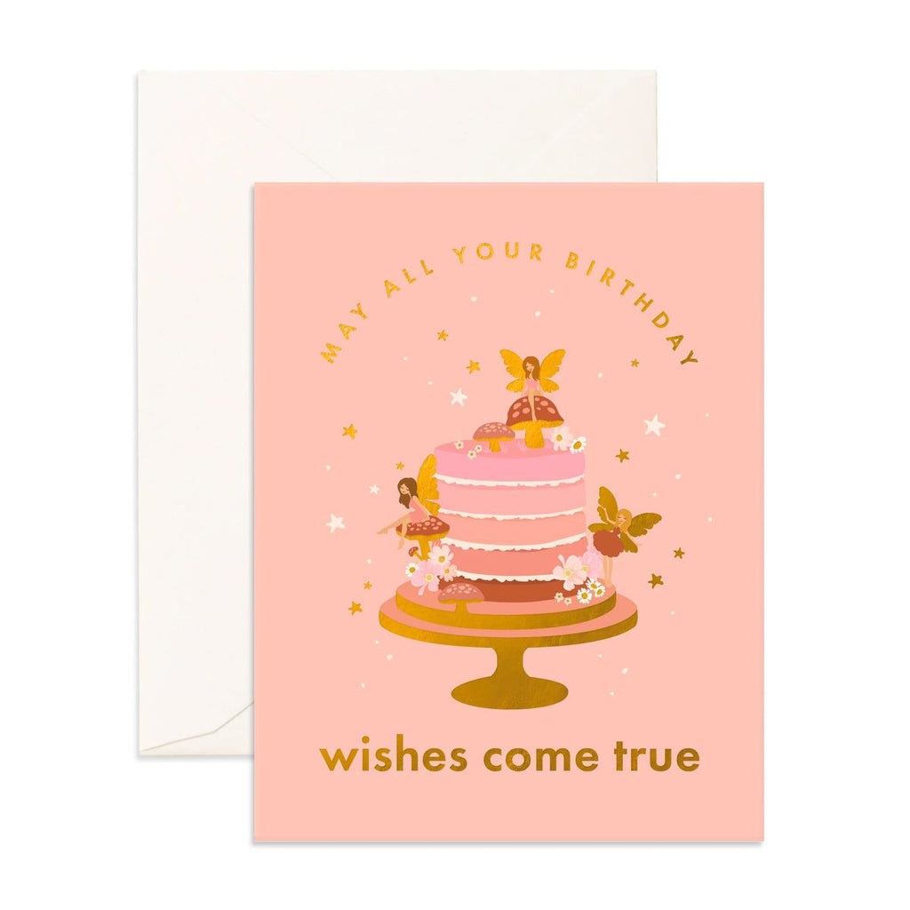 " Birthday Cake Fairies " Greeting Card