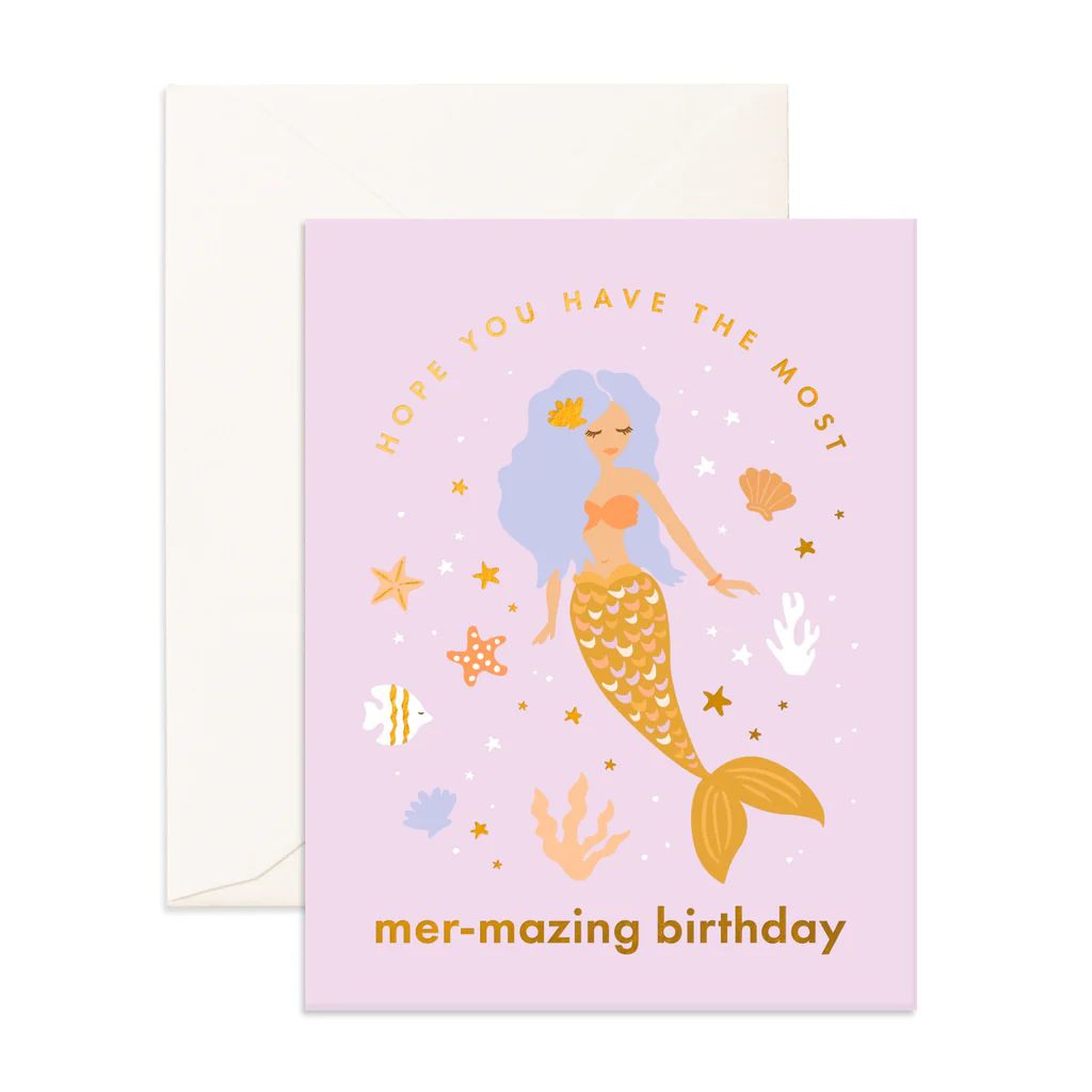 " Mer-mazing Birthday " Greeting Card