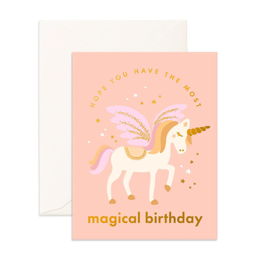 " Magical Birthday Unicorn " Greeting Card