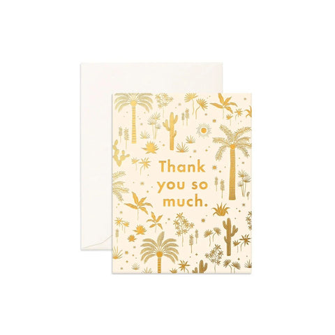 " Thank You Desert Palms " Greeting Card