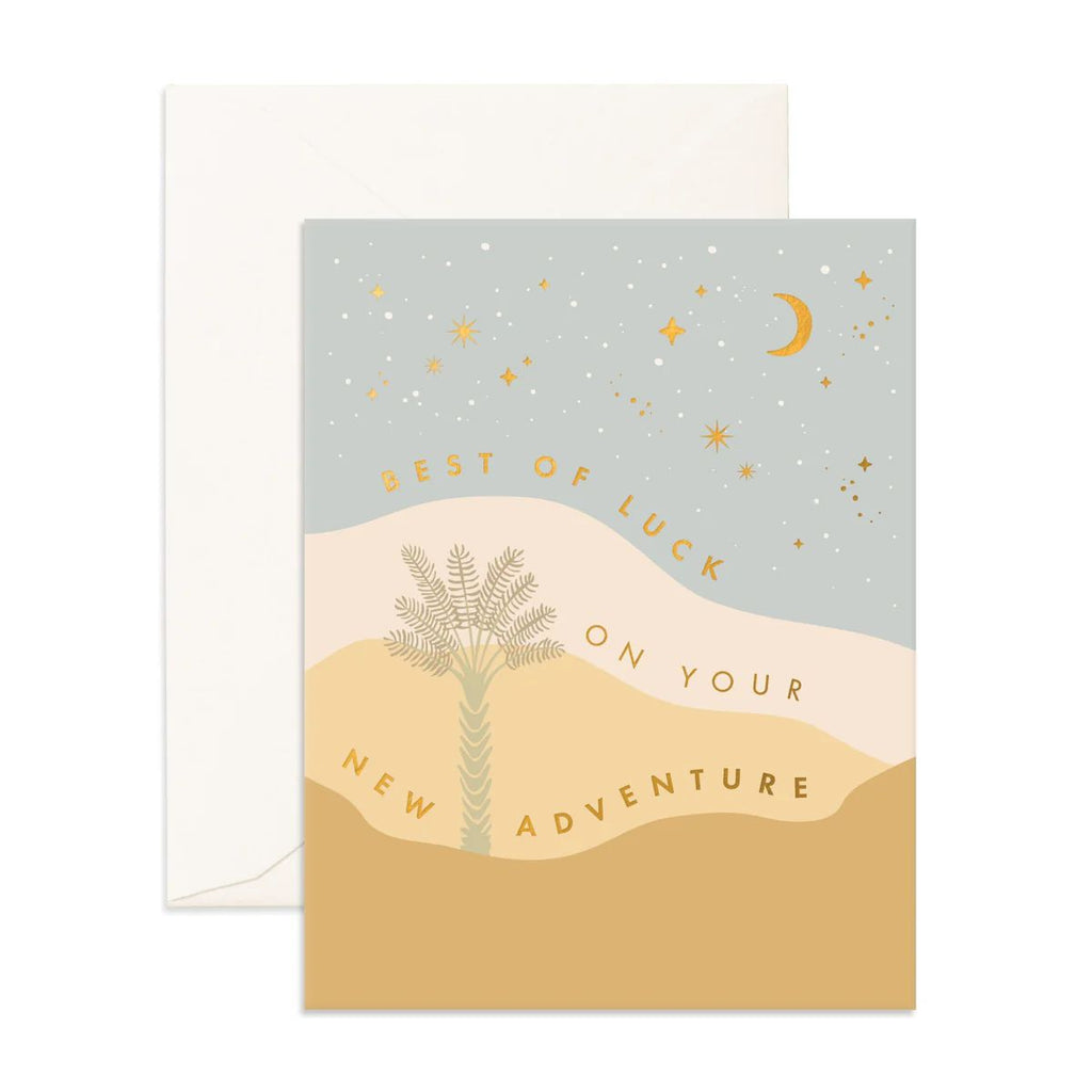 " New Adventure Desert Palms " Greeting Card