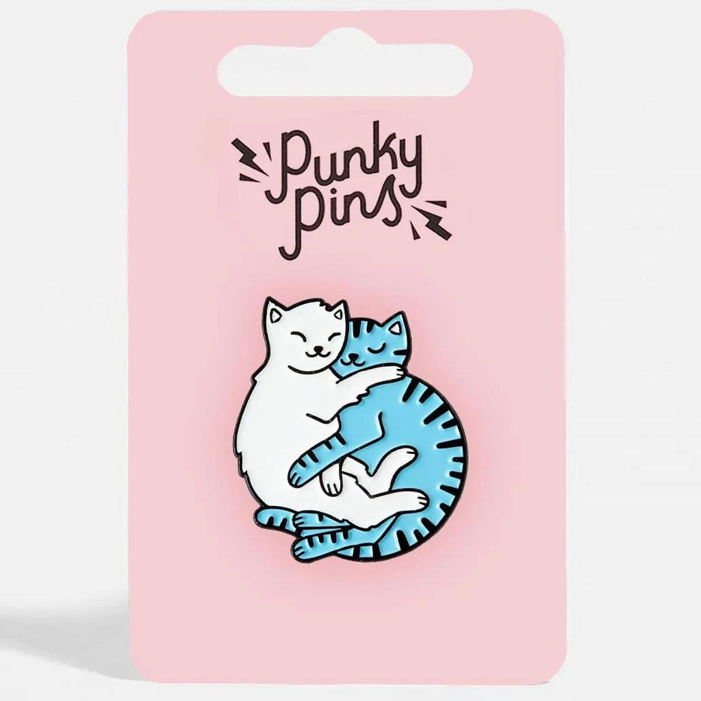 " Cuddling Cats " Enamel Pin