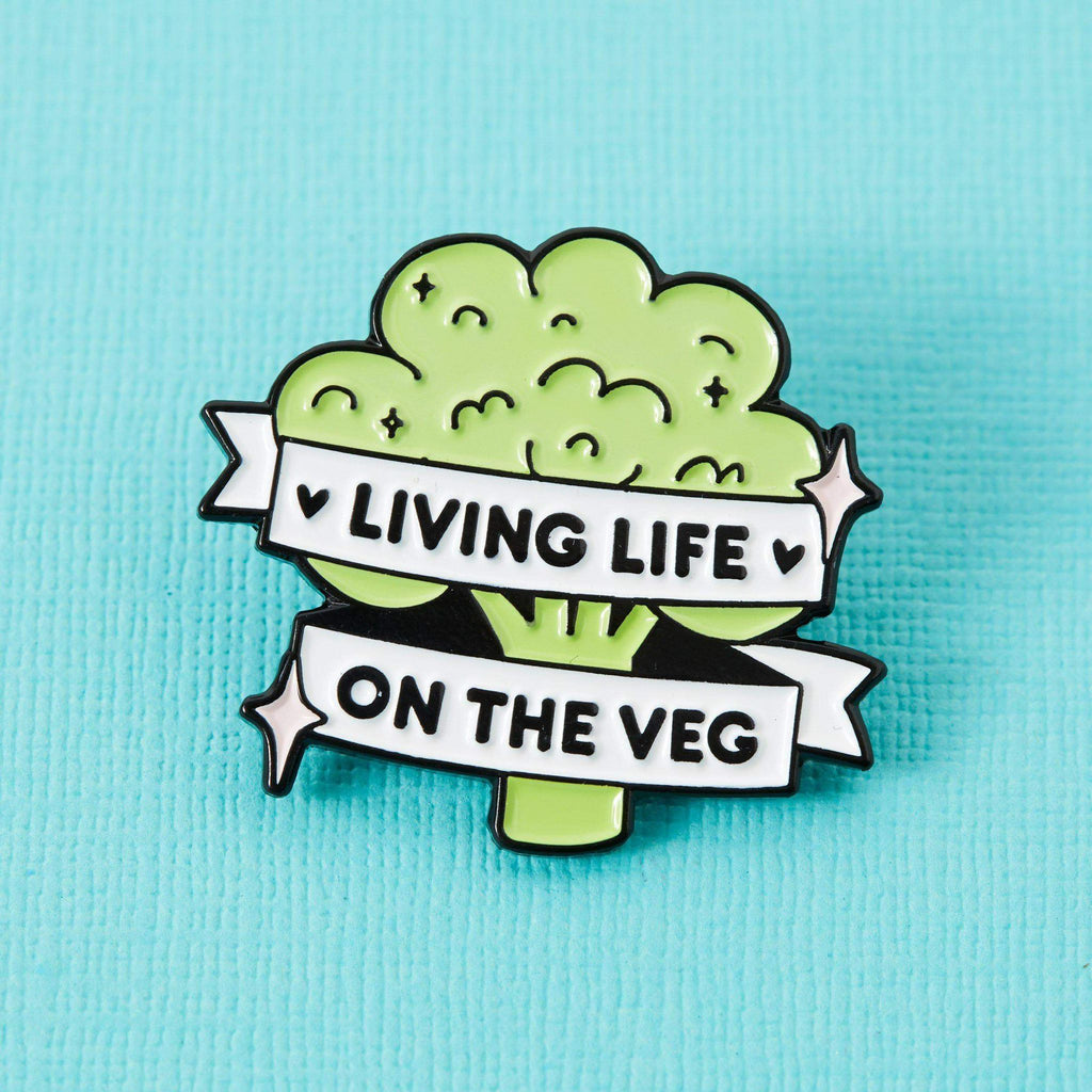 " Living Life On The Veg " Enamel Pin