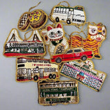 EMBROIDERED ORNAMENT : Tram