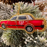 EMBROIDERED ORNAMENT : Taxi