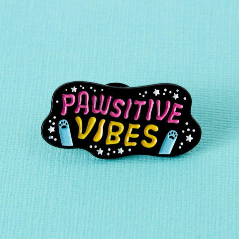 " Pawsitive Vibes " Enamel Pin