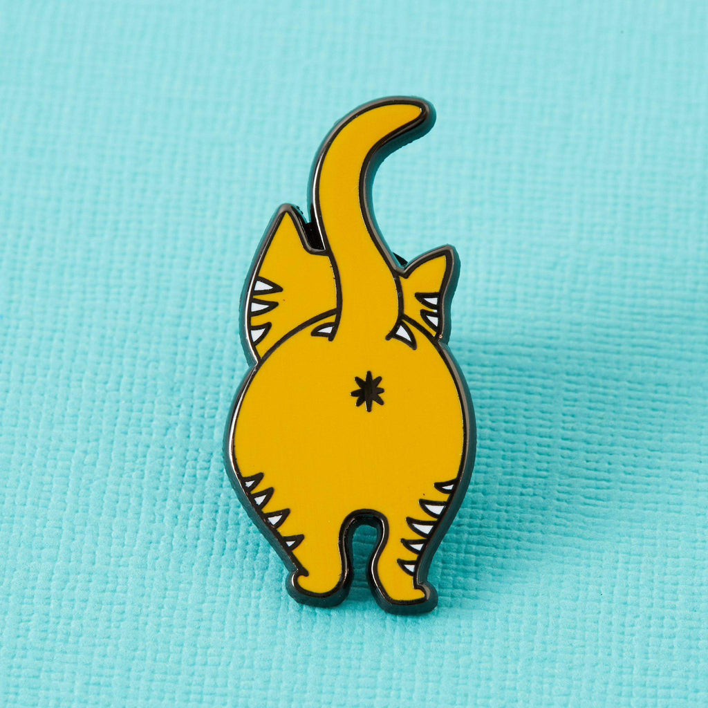 " Ginger Cat Bum " Enamel Pin