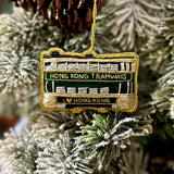 EMBROIDERED ORNAMENT : Tram