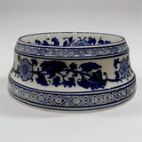 Ceramic Blue & White Pet Bowls