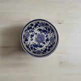 Ceramic Blue & White Pet Bowls