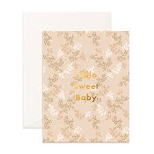 " Hello Sweet Baby Cedarwood " Greeting Card