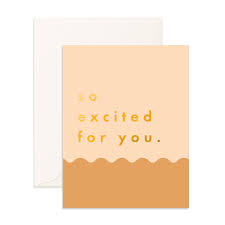 " So Excited Caramel Ripple " Greeting Card