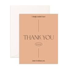 " Simply Thank You " Greeting Card