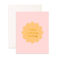 " Birthday Darling Petal " Greeting Card