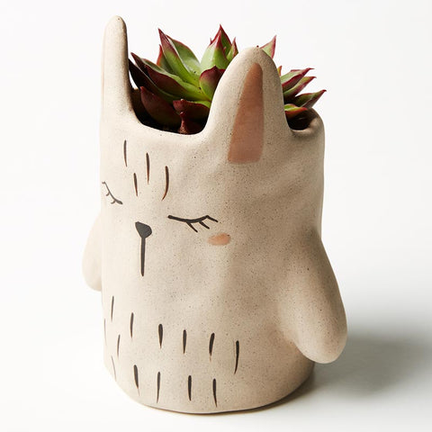 Grey Rabbit Planter